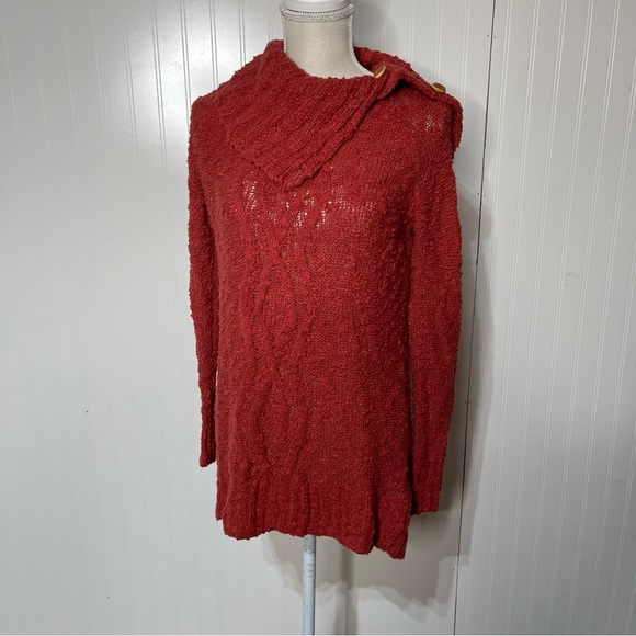 Anthropologie | Cowl Neck Cable Knit Sweater - Picture 2 of 9